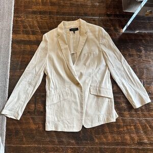 Rag & Bone ivory linen blazer